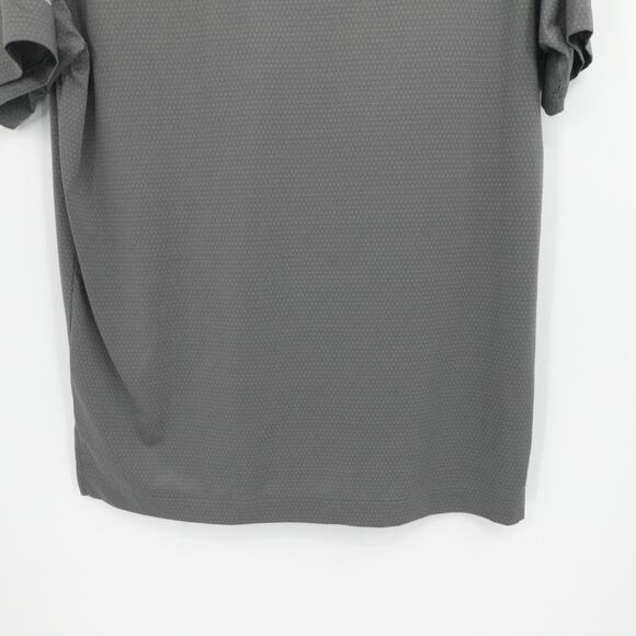 Footjoy Polo Shirt Men Large Gray Geometric Whitefish Lake Golf Polo Performance - Picture 10 of 12